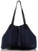 GEANȚĂ DIN PIELE shopper bag Vittoria Gotti bleumarin V3076